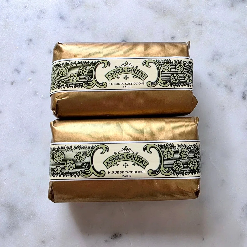 Annick Goutal Gardenia Passion Savon Fin Luxury Scented Bar Soap Set 2 125g